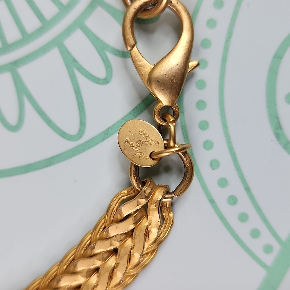 SOLD Signed Norma Jean Gold-tone Necklace - Picture 4 of 5